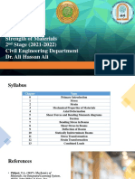 Strength of Materials 2 Stage (2021-2022) Civil Engineering Department Dr. Ali Hassan Ali