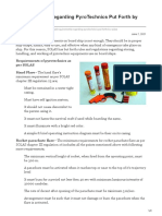 PARACHUTE SIGNAL - Requirements Regarding PyroTechnics Put Forth by SOLAS