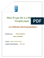 Mini Projet de La Méthode Géophysique