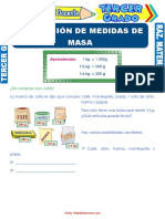 Estimación de Medidas de Masa para Tercer Grado de Primaria