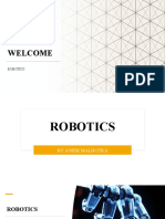 Welcome: Robotics