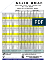 Timetable Mar