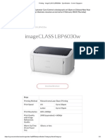 Canon Imageclass lbp6030w Laser Printer