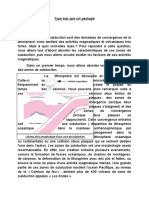 Type Bac Spé SVT Géologie Zones de Subduction