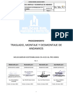 Traslado, Montaje Y Desmontaje de Andamios: Procedimiento