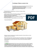 Descriptif Technique Maison Ossature Bois: Structure