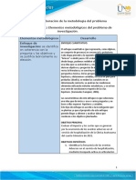 Anexo 4 - Matriz Elementos Metodológicos Del Problema de Investigación - Mayerly Bonilla