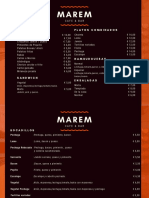 Orange and Dark Purple Wines Bar Menu