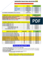 Lista de Precios IMPRESION PUBLICITARIA 2023