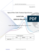 YOFC Technical Specification Aerial Cable ADSS SS 100m, 200m nB1.3