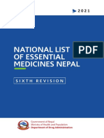 National List of Essential Medicines Nepal 2021