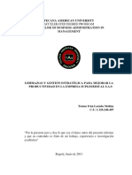 Liderazgo Y Gestión Estratégica para Mejorar La Productividad