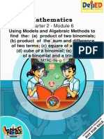 Q2 - Math 7 - Week 6 - Using Models and Algebraic Methods - Fortunato F. Halili NAS