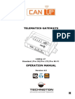 Telematics Gateways: Canup 27 Standard /pro 3G/Pro Lte/Pro Wi-Fi