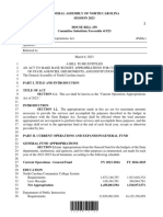 Updated Version of HB 259, The House's Proposed Budget