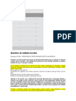 ORIENTAÇÃO E PRÁTICAS EM PROJETOS NA INFÂNCIA 2019 Gabarito 4