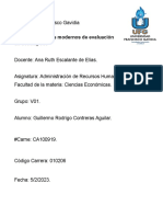 Los Métodos Modernos de Evaluación de Desempeño (Ensayo) Contreras Aguilar Guillermo Rodrigo