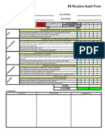 5S Audit Form PCI Master