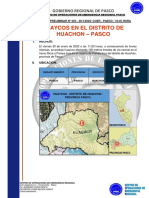 023 Reporte Preliminar #023 - Huachon - Huaycos