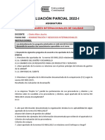 Evaluación Parcial Estandares Internacionales de Calidad