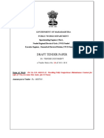 Draft Tender Paper: Government of Maharashtra Public Works Department