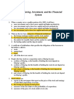 Chapter 8 Saving Investment and The Financial System Test A