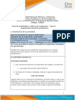 Guía de Actividades y Rúbrica de Evaluación - Unidad 2 - Fase 3 - Argumentar Situación Problémica