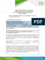 Guia de Actividades y Rúbrica de Evalaución - Unidad 1 - Momento 1 - Conceptualización Básica