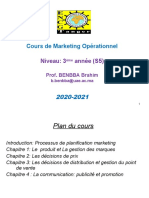 Cours de Marketing Opérationnel: Niveau: 3 Année (S5)