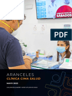 Aranceles CimaSalud - Mayo 2022