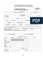 Ficha de Postulante (Ficha Resumen Curricular) Declaración Jurada de Datos Personales