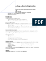 20 - Biotechnology and Genetic Engineering