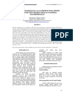 Analisis Pengendalian Cacat Produk Pada Proses: Plastic Injection Molding Dengan Material Polyprophylene