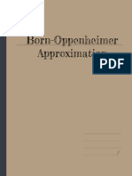 Born-Oppenheimer Approximation