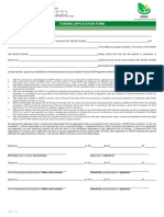 Funding Application Form: Disclaimer and Signature