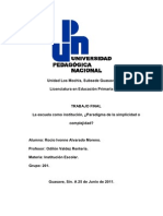 Ensayo Final-Institución Escolar