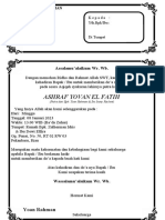 Contoh Undangan Aqiqahan Terbaru