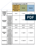 Calendar For Competitions