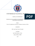 Nivel de Cumplimiento Del Pama en Empresas Harineras de Paita