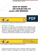 Design of Columnssubjectedtoaxialandbending