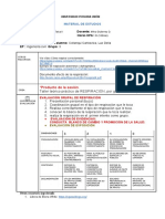 Producto de La Sesión: - Taller Teórico Práctico de RESPIRACIÓN, Por Grupo de Trabajo