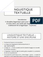 Linguistique Textuelle