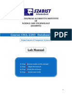 DBMS Lab Manual Lab 1 To 7