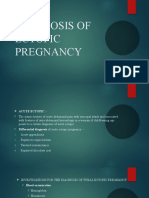 Diagnosis of Ectopic Pregnancy