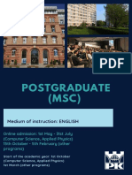 Postgraduate MSC Programs