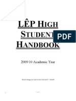 Lêp H S H: IGH Tudent Andbook