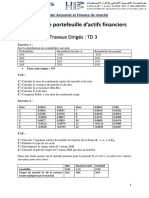 Gestion de Portefeuille - TD - 3