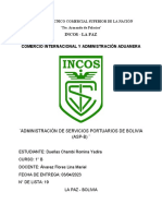 Comercio Internacional Y Administración Aduanera: Incos - La Paz