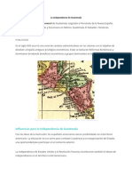 La Indepencia de Guatemala