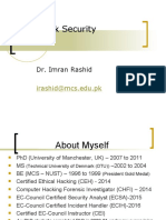 Network Security: Dr. Imran Rashid